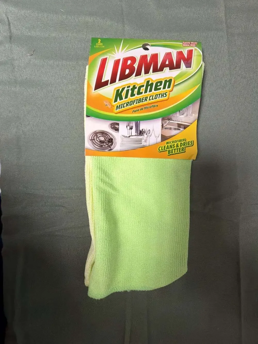 Libman Kitchen Microfiber Cloths 2-Pack Model #00322